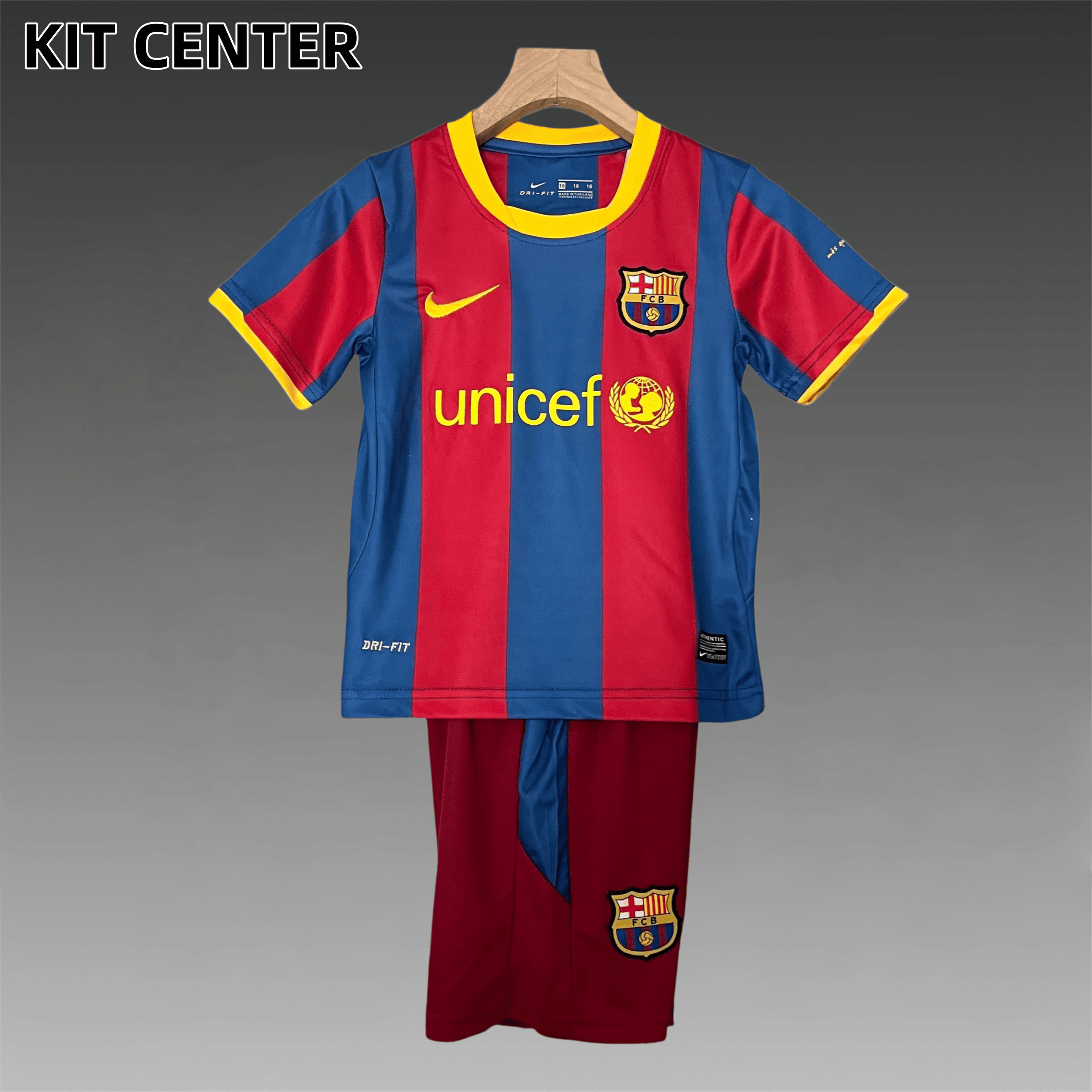 2010/2011 Barcelona home Retro Kids Kit(Kids Kit)