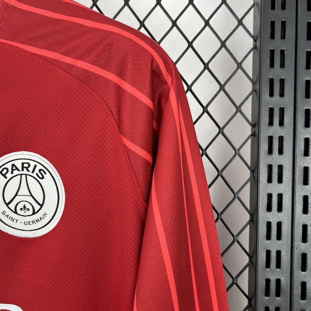 2025/2026 Paris Saint-Germain Red Goalkeeper Football Jersey (Fan Edition)