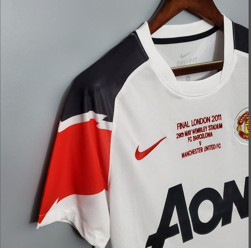 10/11 Manchester United Away Champions League version  retro football jersey