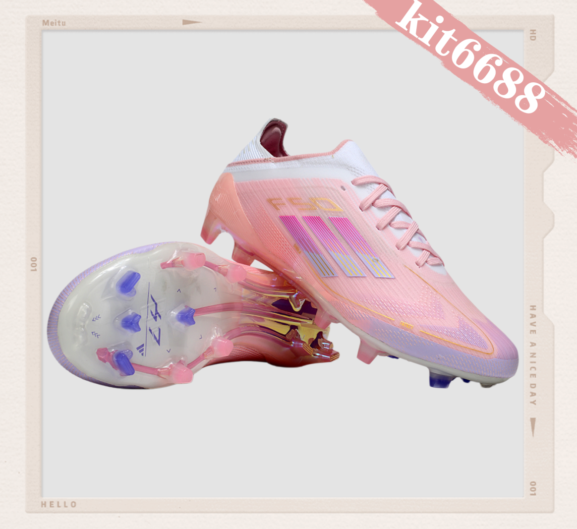 F50 x Yamal co-branded fully knitted FG soccer shoes with laces