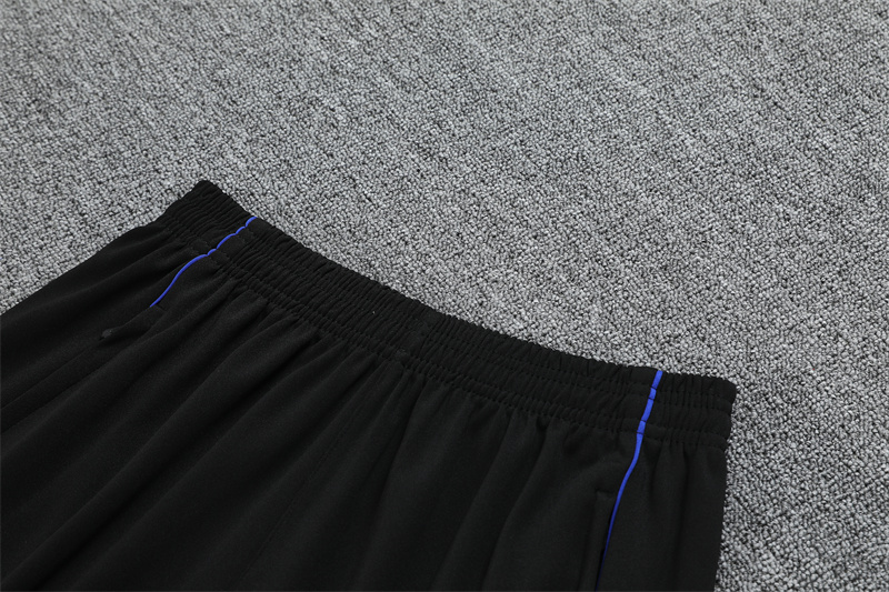 2025/2026 Real Madrid yellow and blue adult half-zip training suit (Adult Kids Kit)