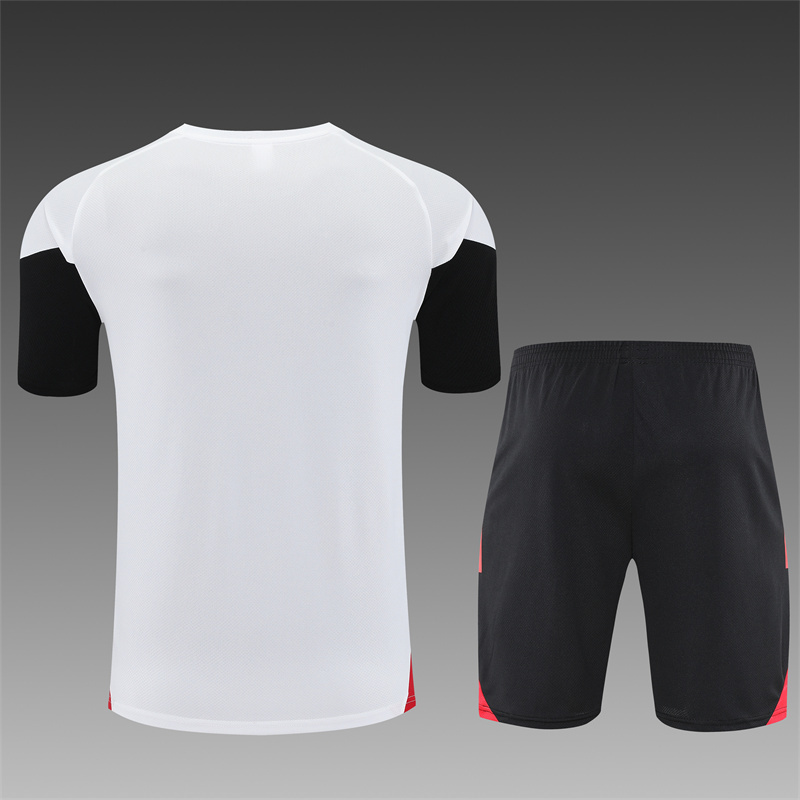 25/26 Manchester United white Short Sleeve Training Wear ( Adult kit Kids )