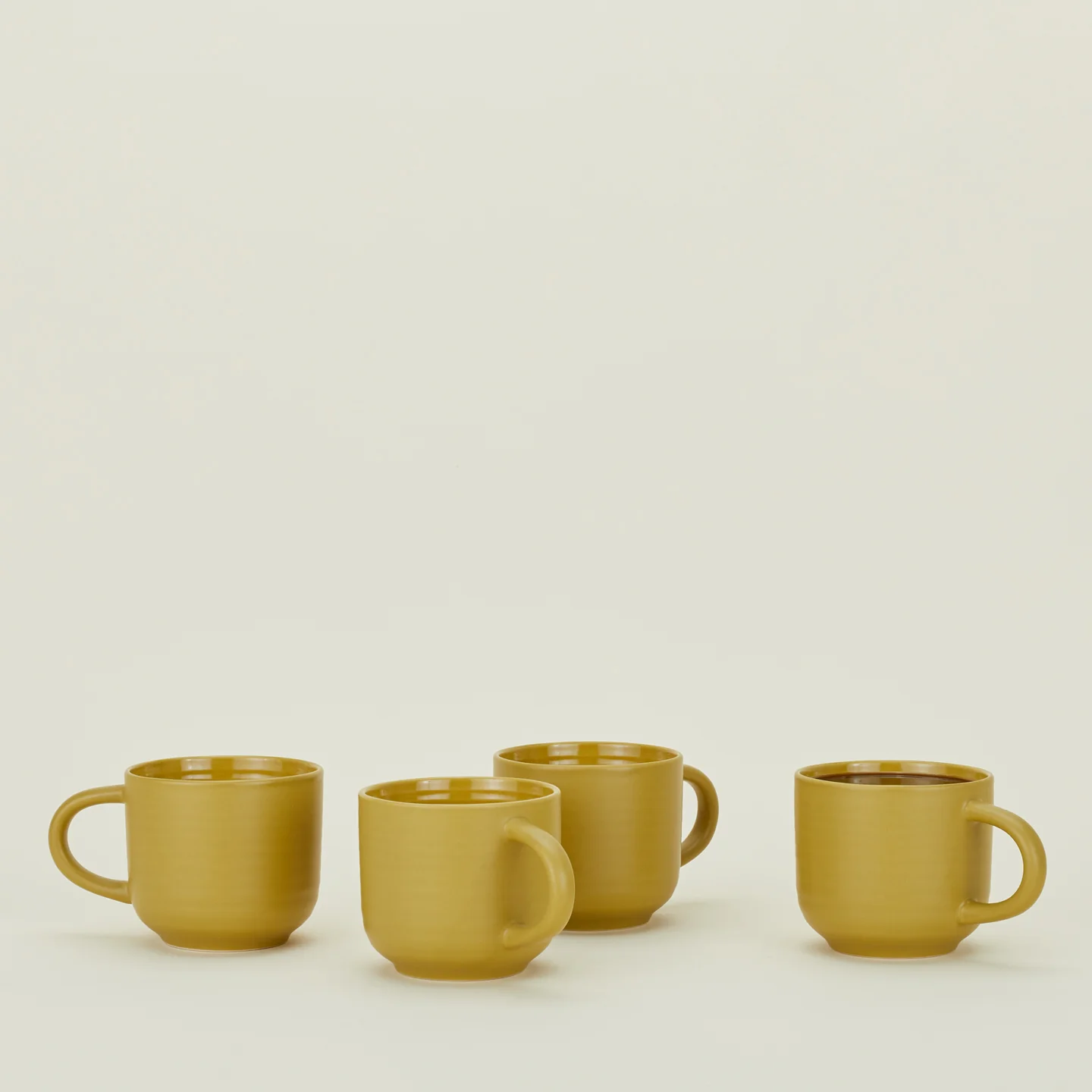 Essential Mug, Set of 4 - Mustard