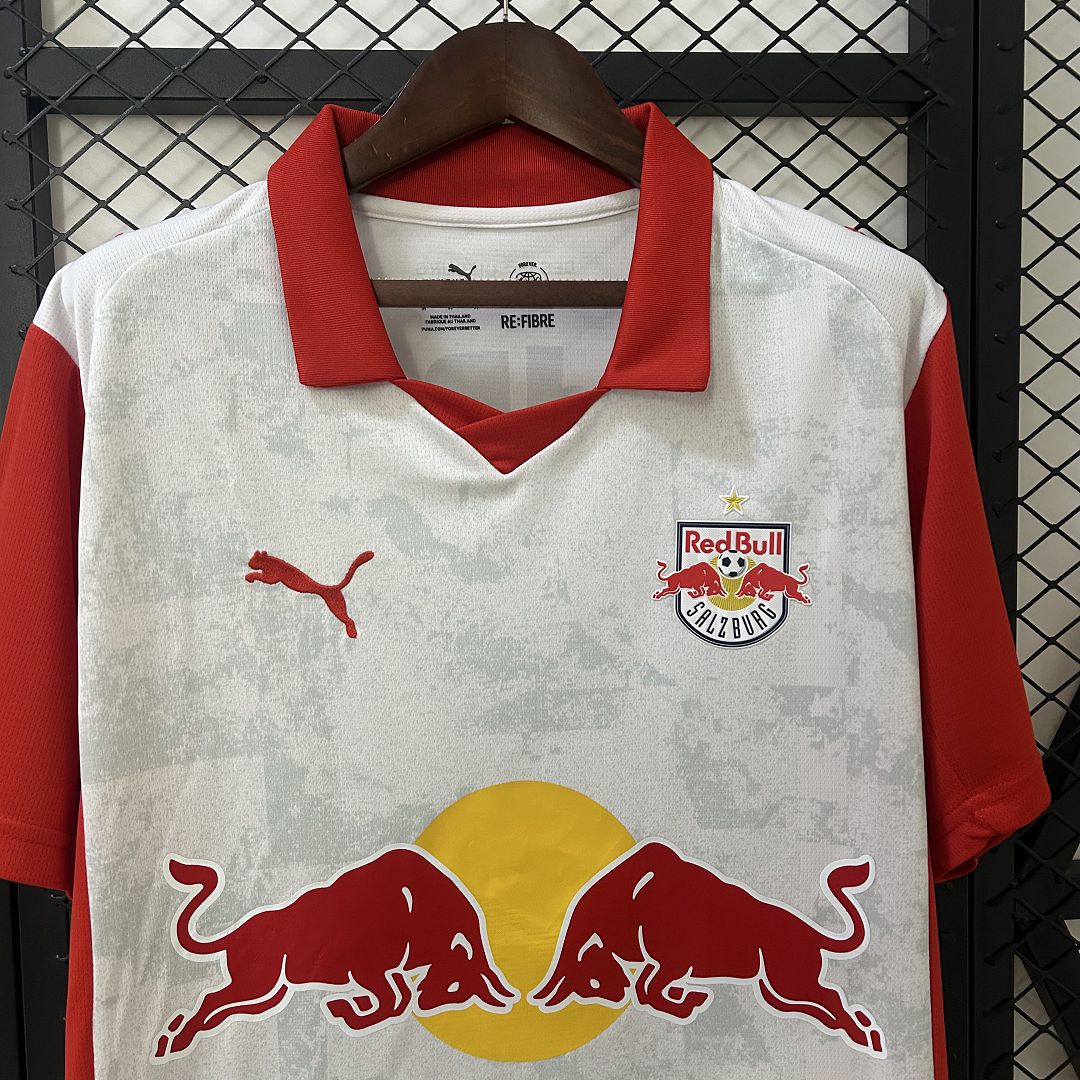 2025/2026 RB Leipzig Red and White Football Shirt (Player Edition)