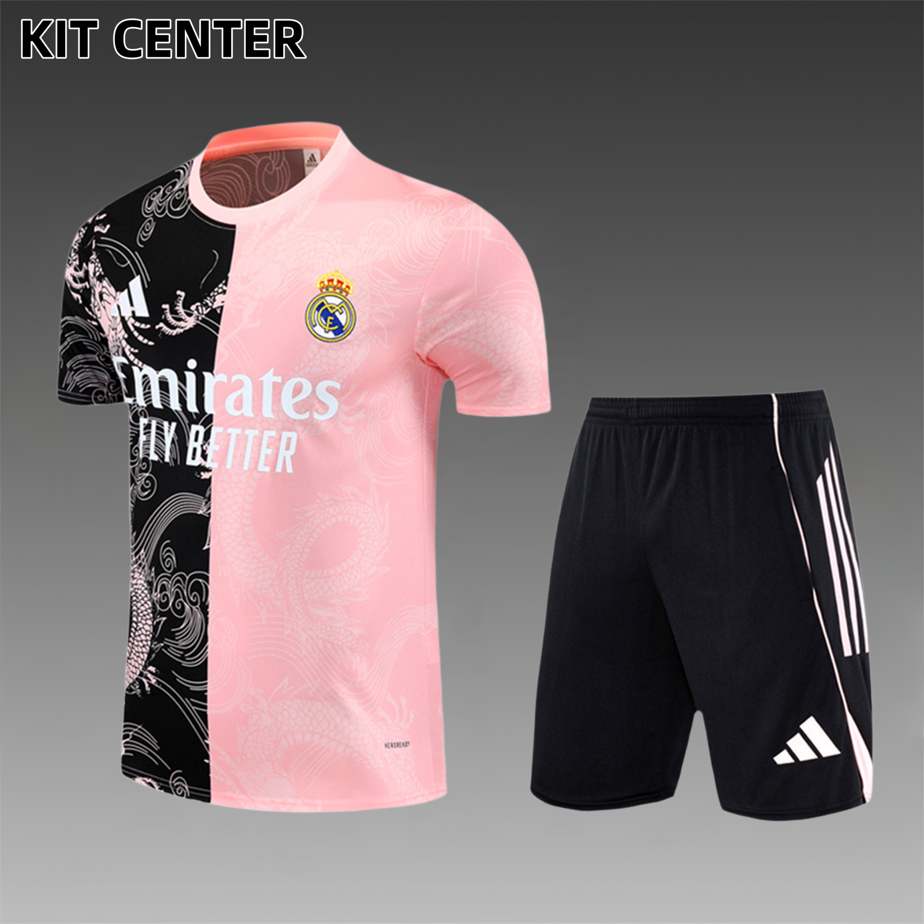 2025/2026 Real Madrid Short Sleeve Training Jersey for Kids (Adult Kids Kit)