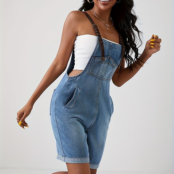 DENIM PLAYSUIT