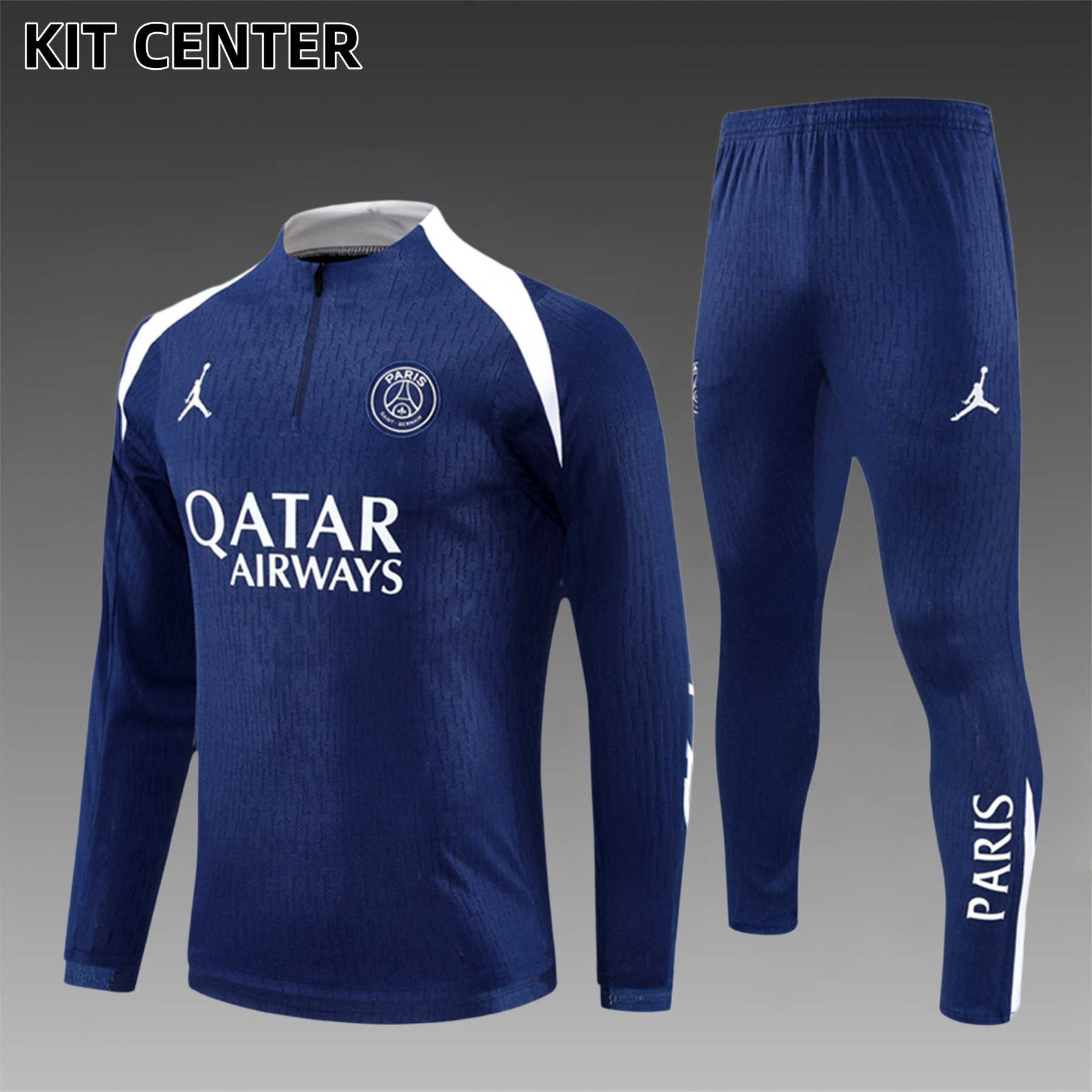 2025/2026 Paris Saint-Germain Half-Zip Tracksuit (Adult Kit)