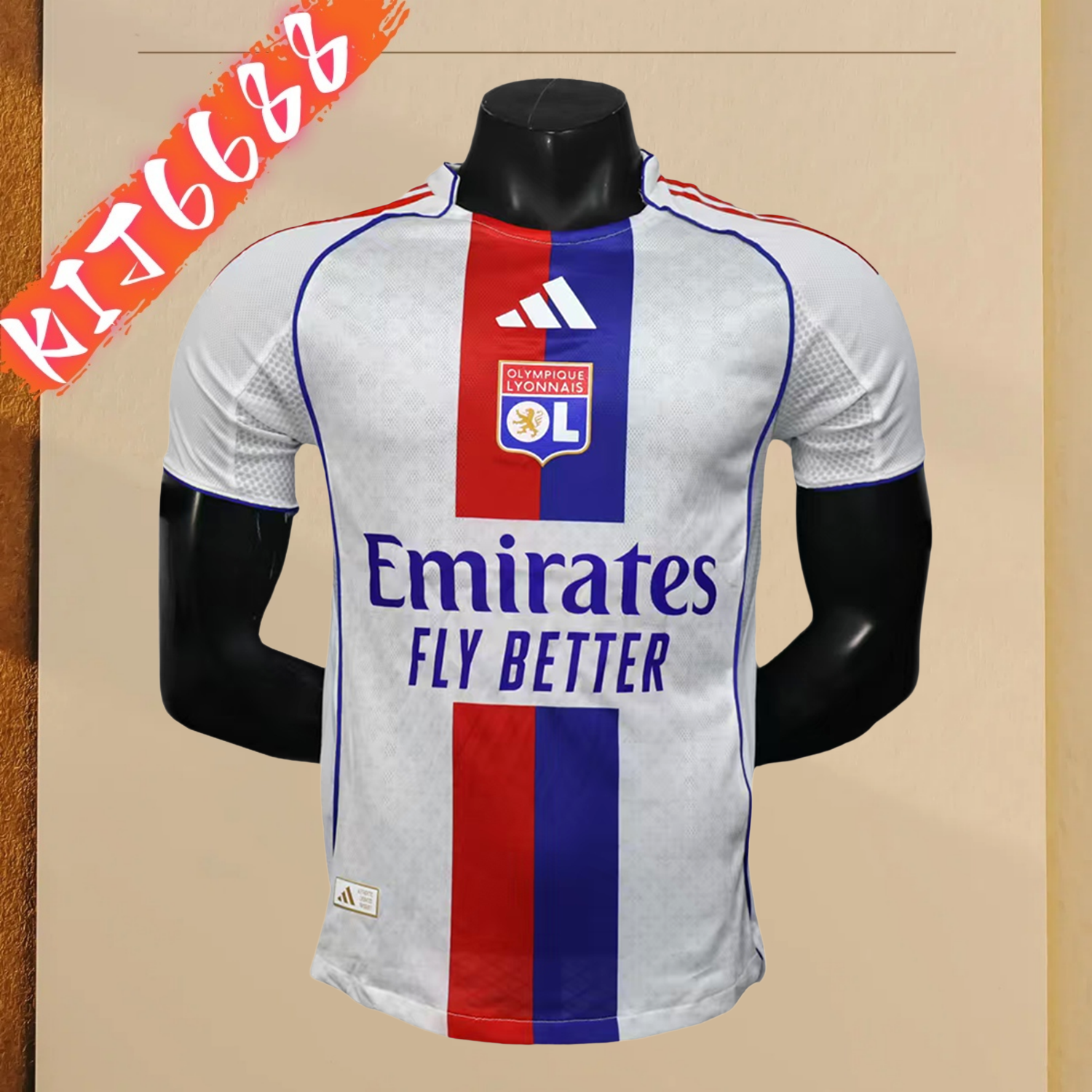 2025/2026 Lyon Home Football Shirt (Player)