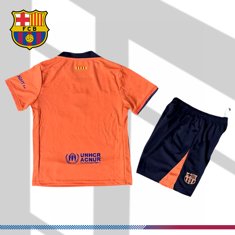 2025/2026 Barcelona Second Away Football Shirt (Kids Kit socks)