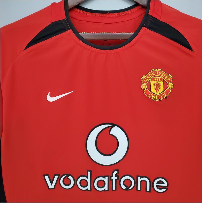02/04Manchester United home  retro football jersey