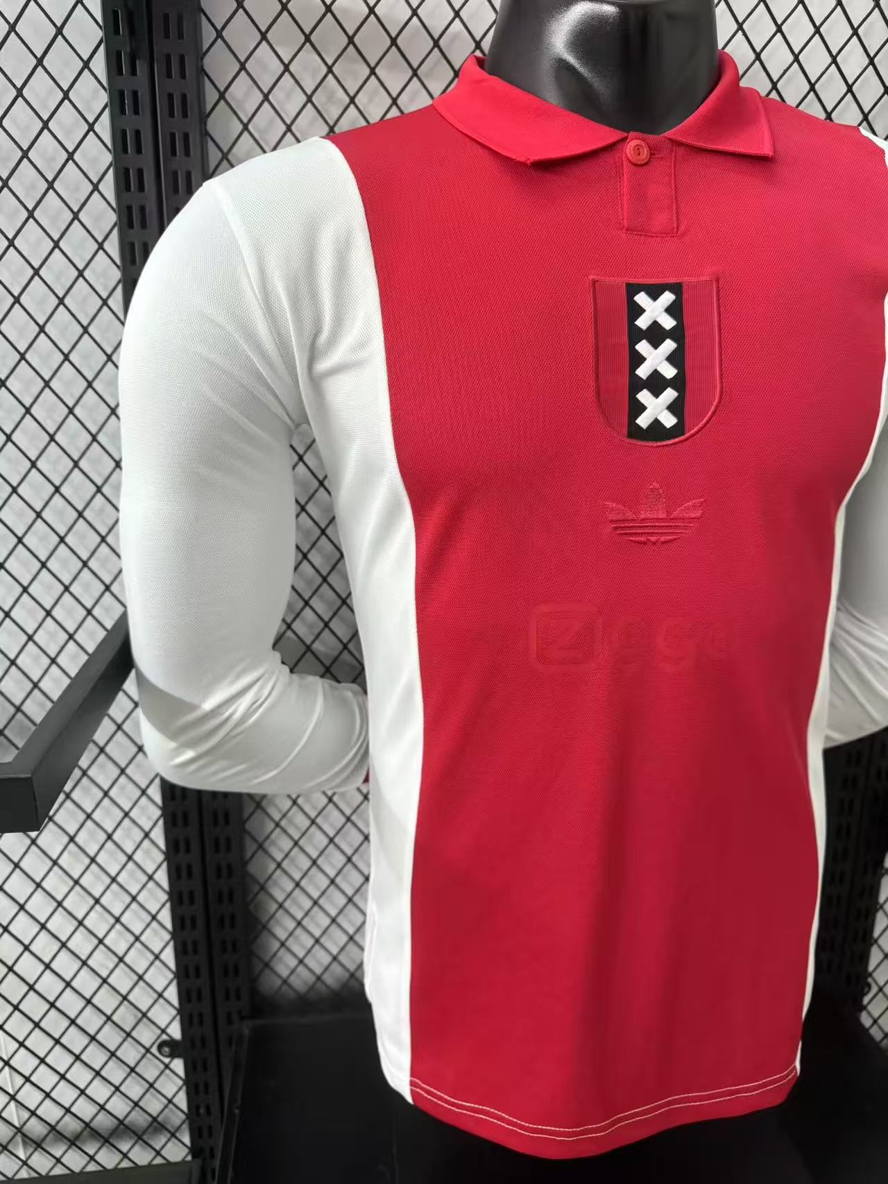 2025/2026 Ajax 125th Anniversary Edition Long Sleeve Football Shirt (Player Edition)