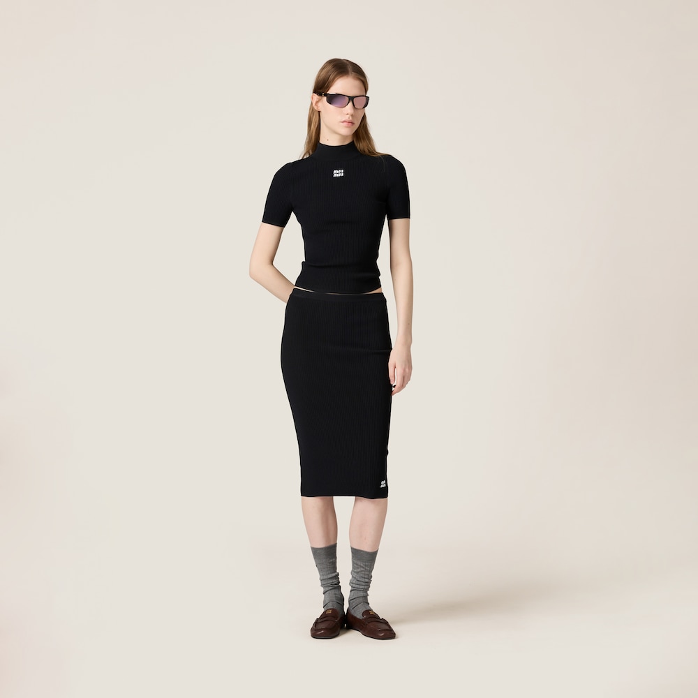 Viscose turtleneck sweater