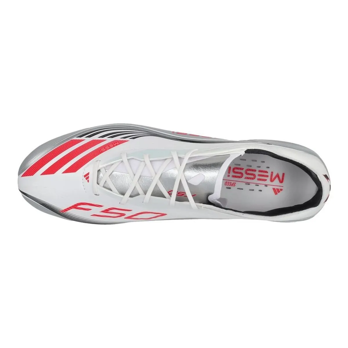 F50 Messi Elite FG Prestig10 - Footwear WhiteLucid RedSilver Metallic