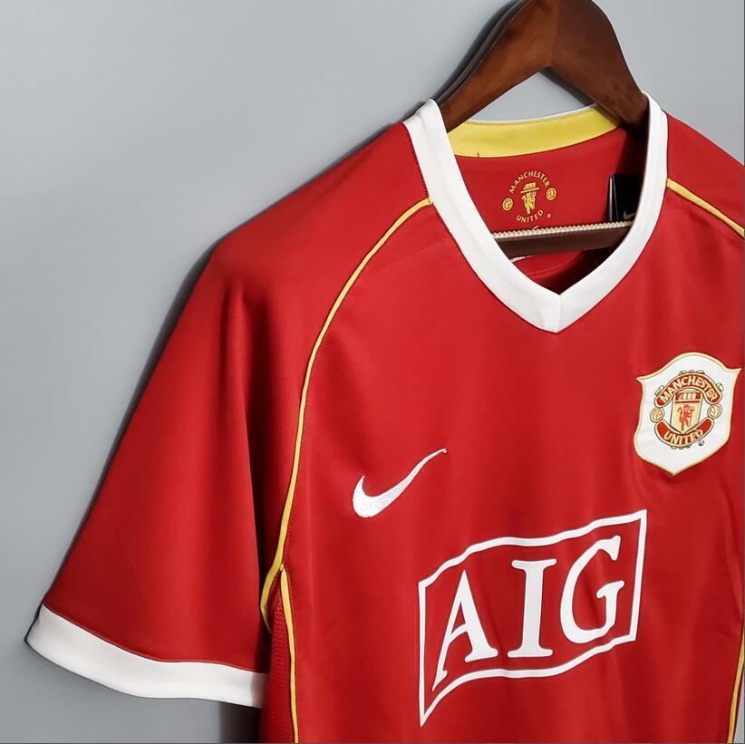 06/07 Manchester United home retro football jersey