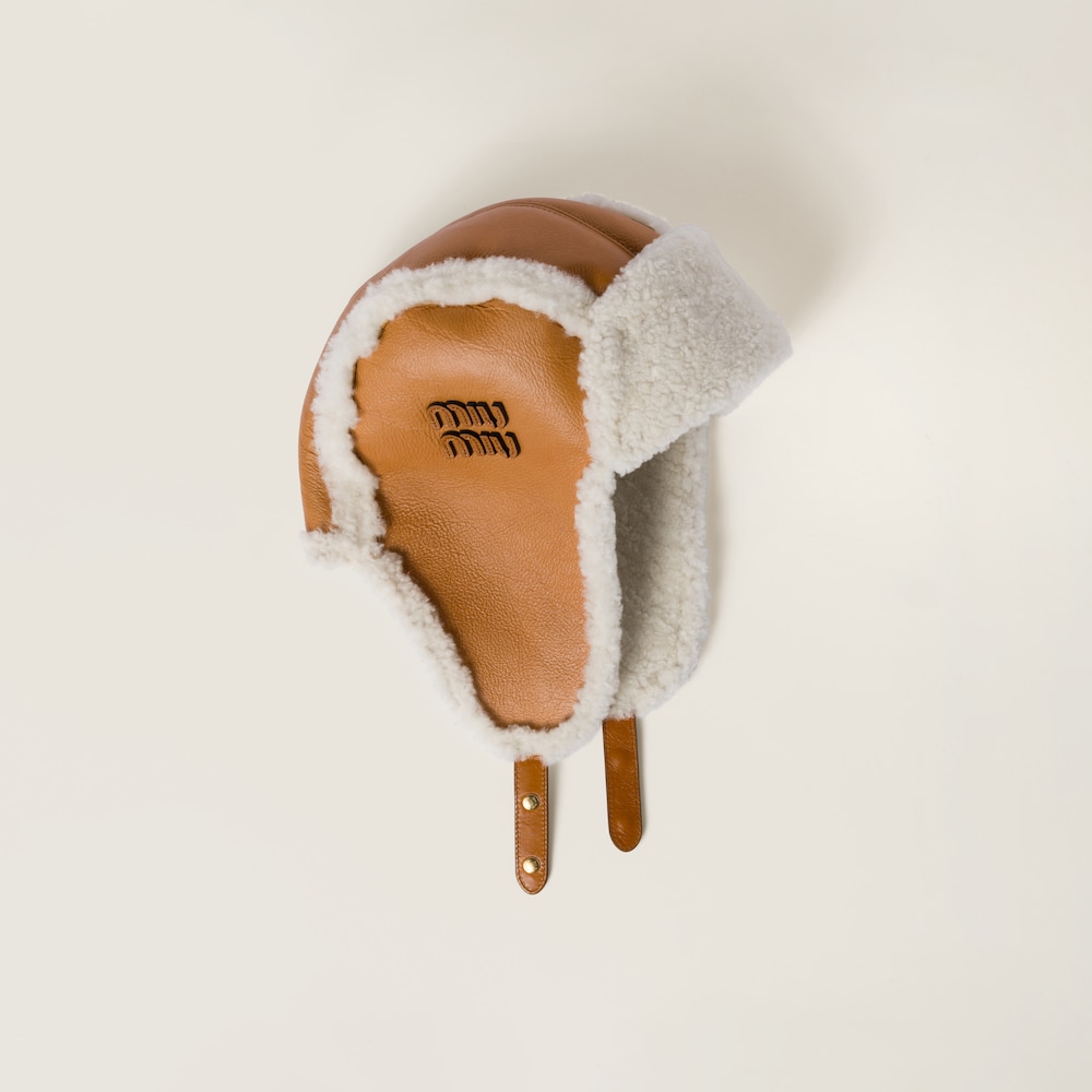 Shearling hat