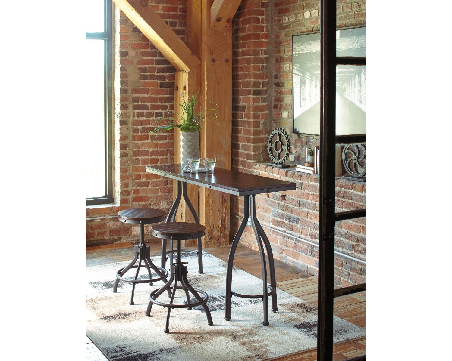 Keaka 2 - Person Counter Height Dining Set