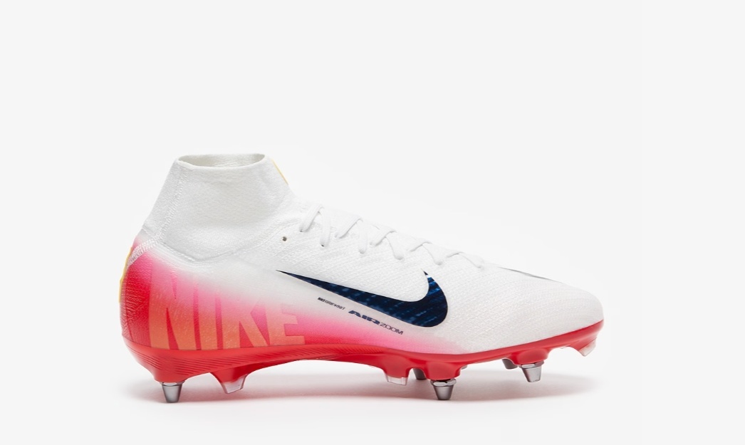 N Air Zoom Mercurial Superfly Elite 10 SG-PRO PLAYER EDITION Fear Nothing - White/University Red/Dark Obsidian