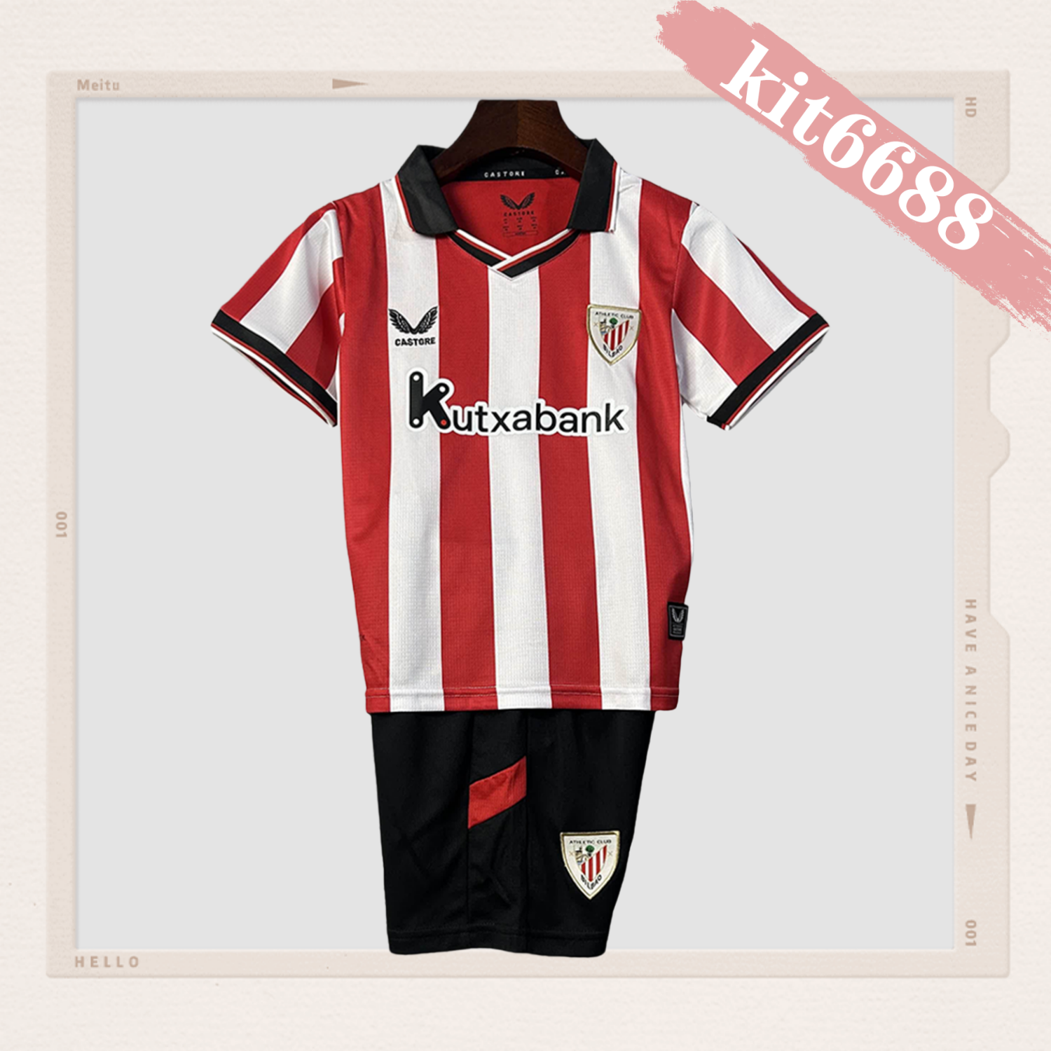 2025/2026 Bilbao Home Football Shirt (Kids Kit socks)