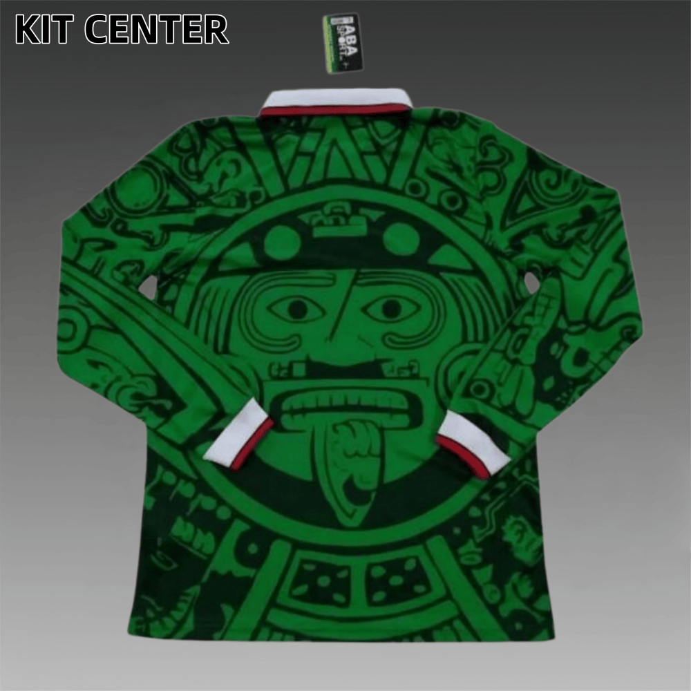 1998 Mexico home Retro Long-Sleeve  Football Shirt