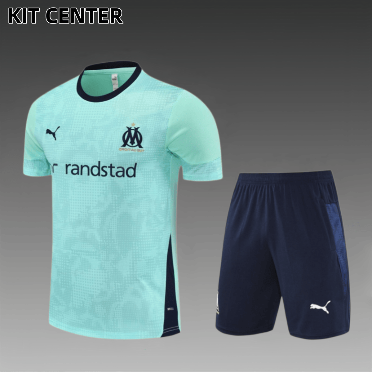 25/26 Marseille Short Sleeve Training Suit (Adult and Children's Set)