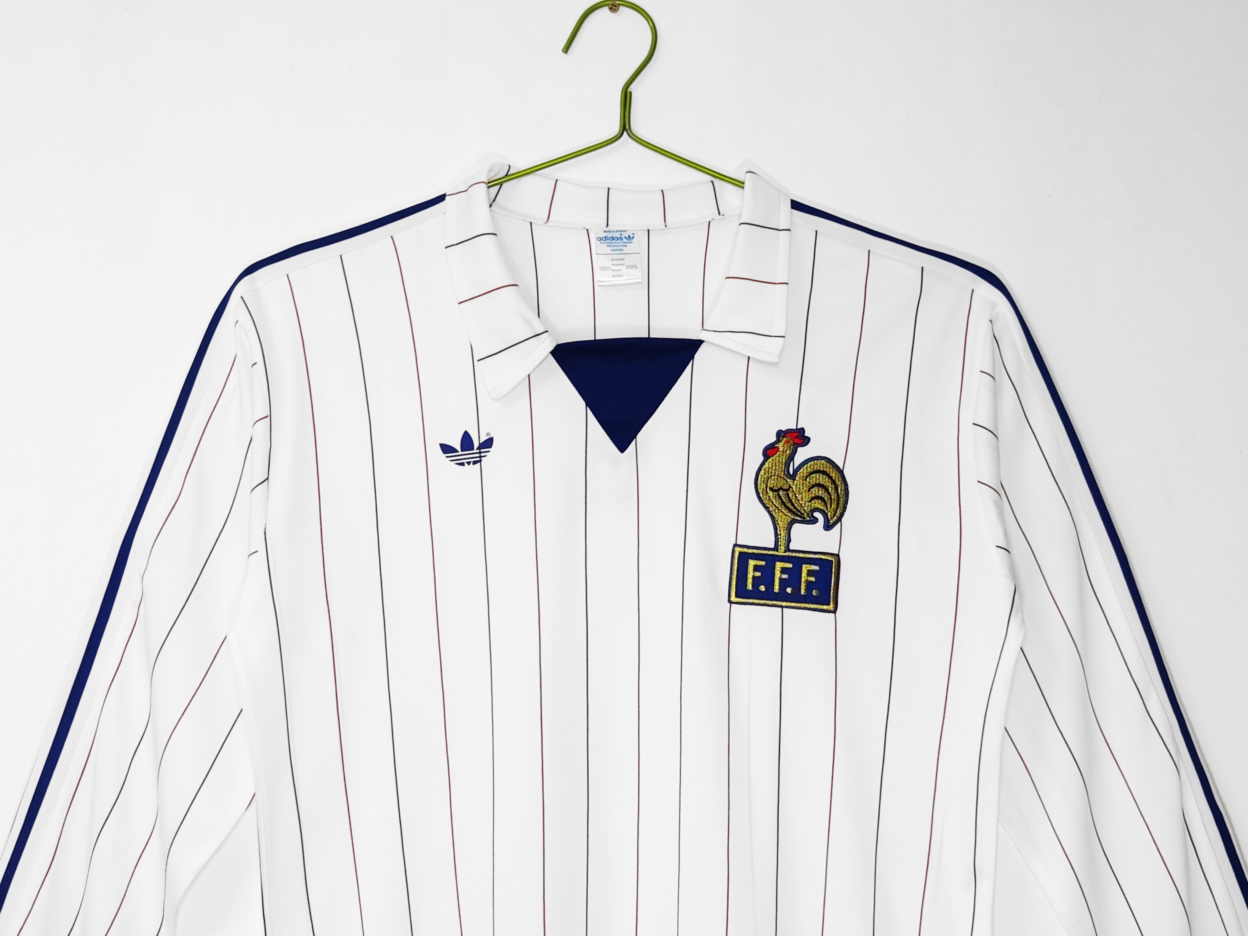 80/82 France Away Retro long Football Shirt