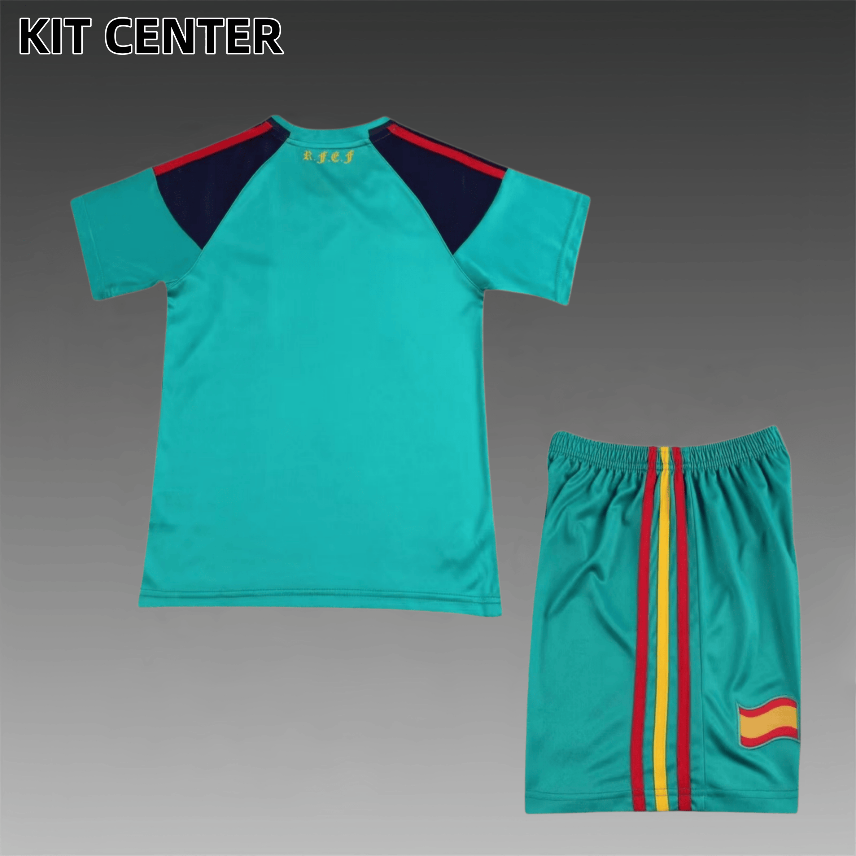 2010 Spain Away Retro Football Shirt  Kids Kit