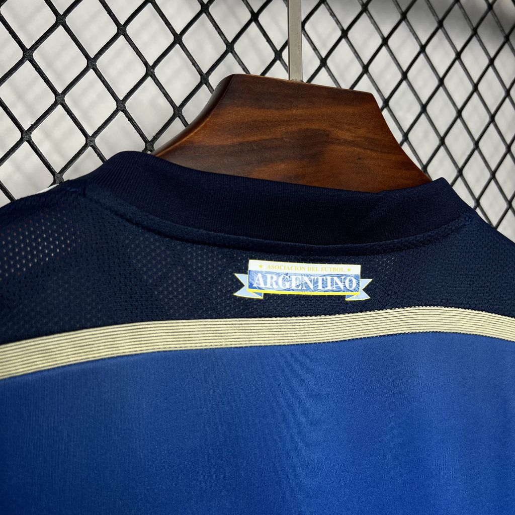 2014 Argentina Away Long Sleeve Retro Jersey