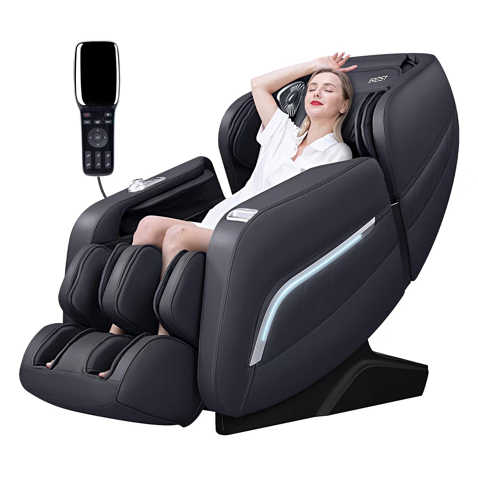 2023 Massage Chair, Full Body Zero Gravity Recliner with Yoga Stretching, Intelligent Voice Control