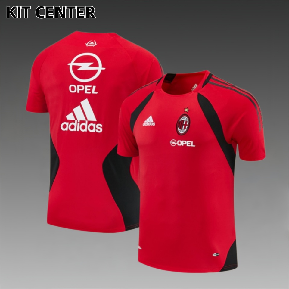 05/06 AC Milan retro training suit short sleeved football shirt