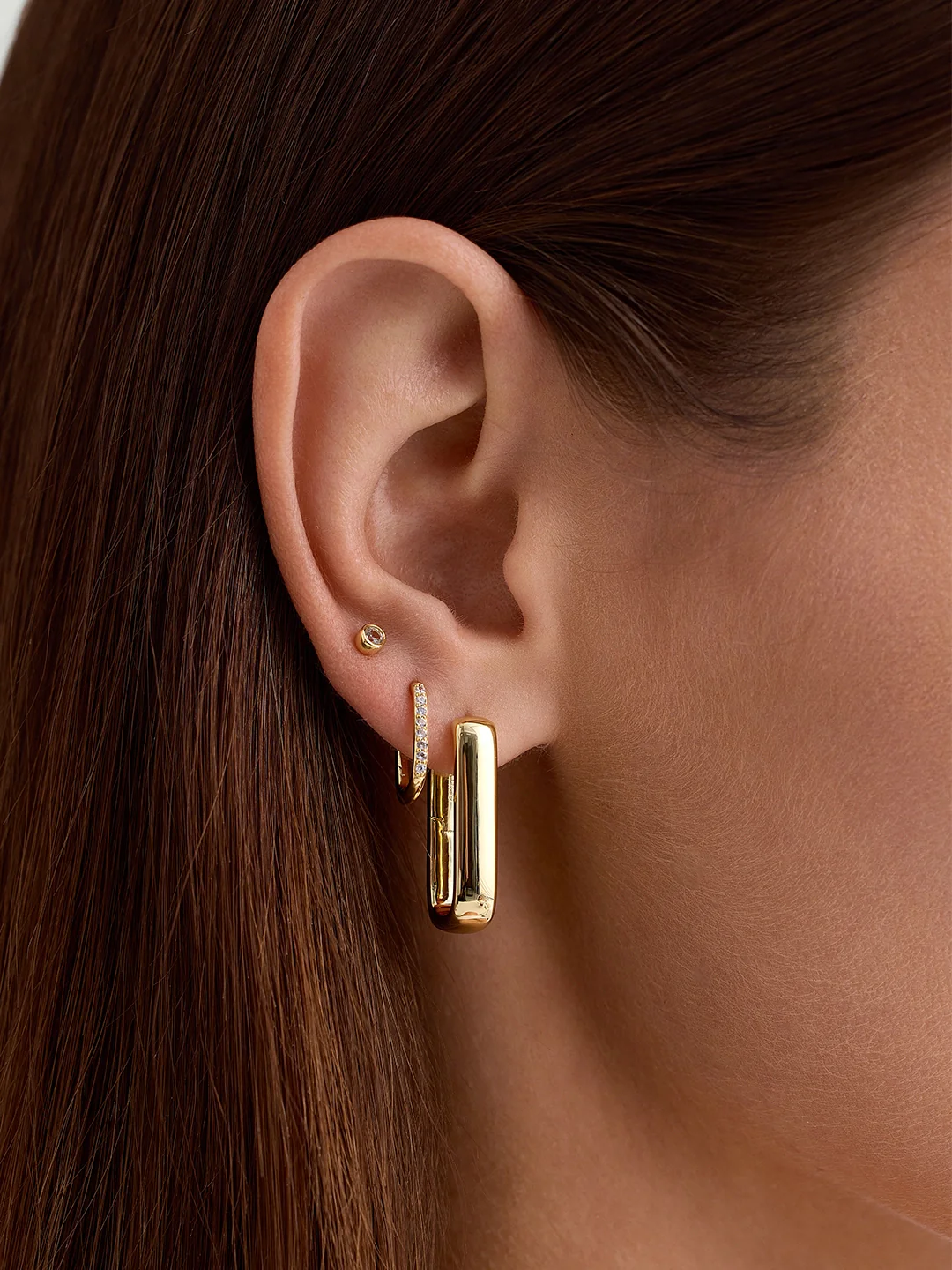 Large Chunky U Hoops