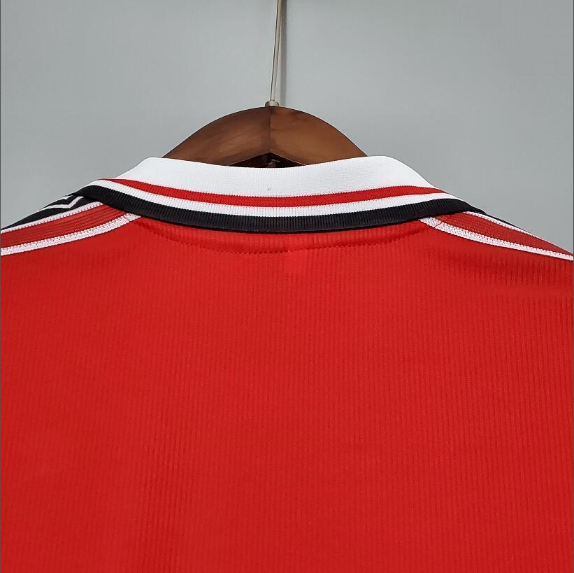 98/99 Manchester United home long sleeved retro football jersey