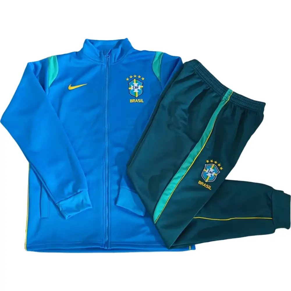 2026-27 Brazil Full Zipper Training Jersey - Children Set