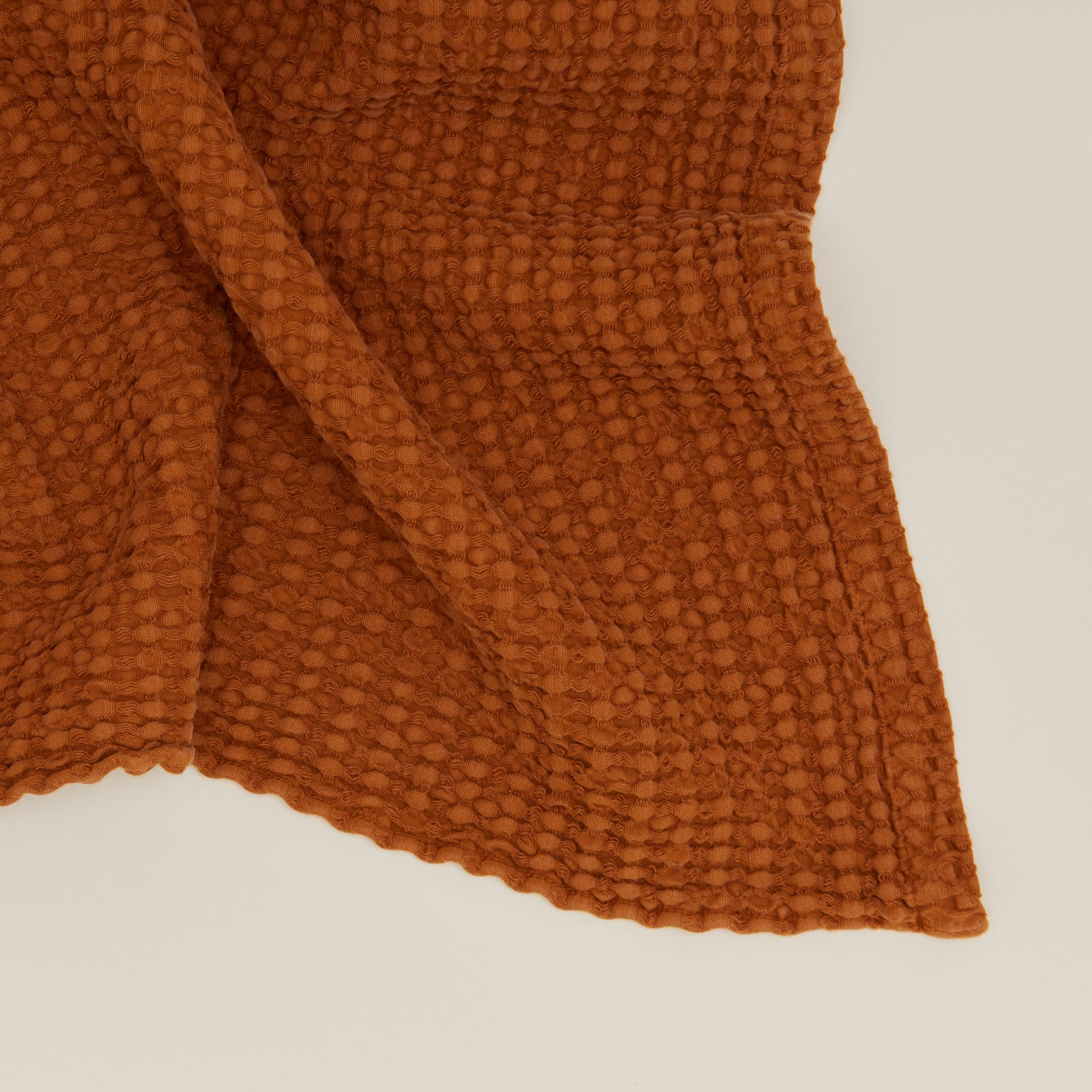 Simple Waffle Towel - Terracotta