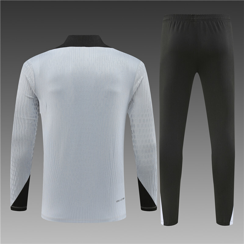 24/25 Liverpool Gray with black Half Zip Training Kit (Adult Kids Kit)