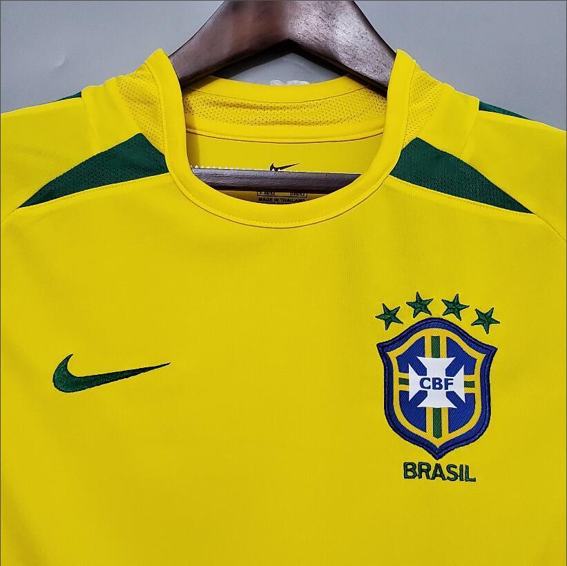 2002 Brazil Home Retro Football Shirt