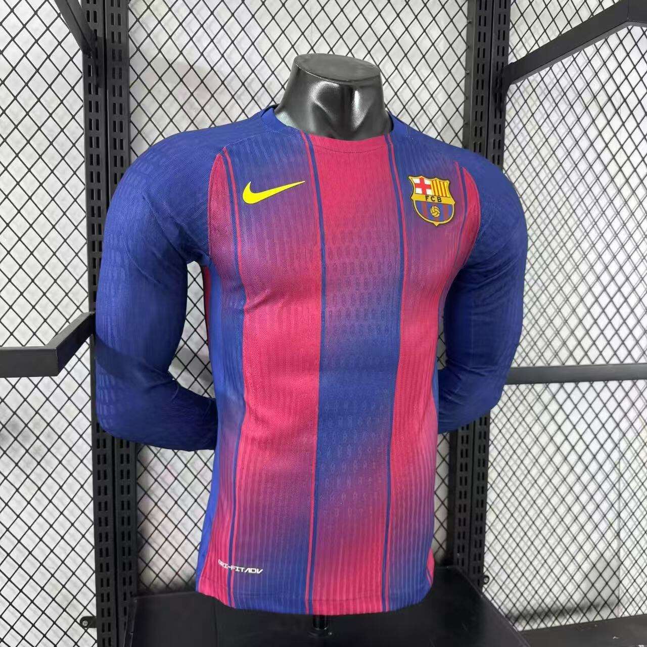 2025/2026 Barcelona Home long-sleeved blank version Football Shirt (Player Edition)