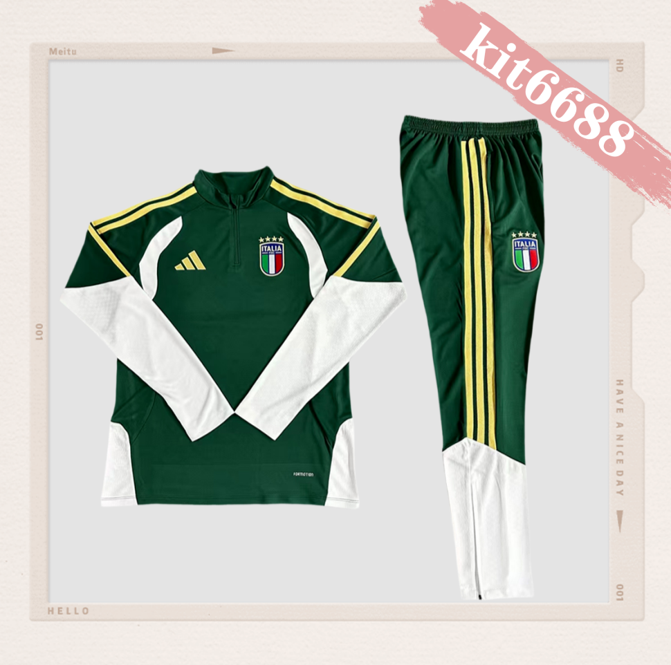 2026/2027 Italy Half-Zip Tracksuit (Adult Kit)