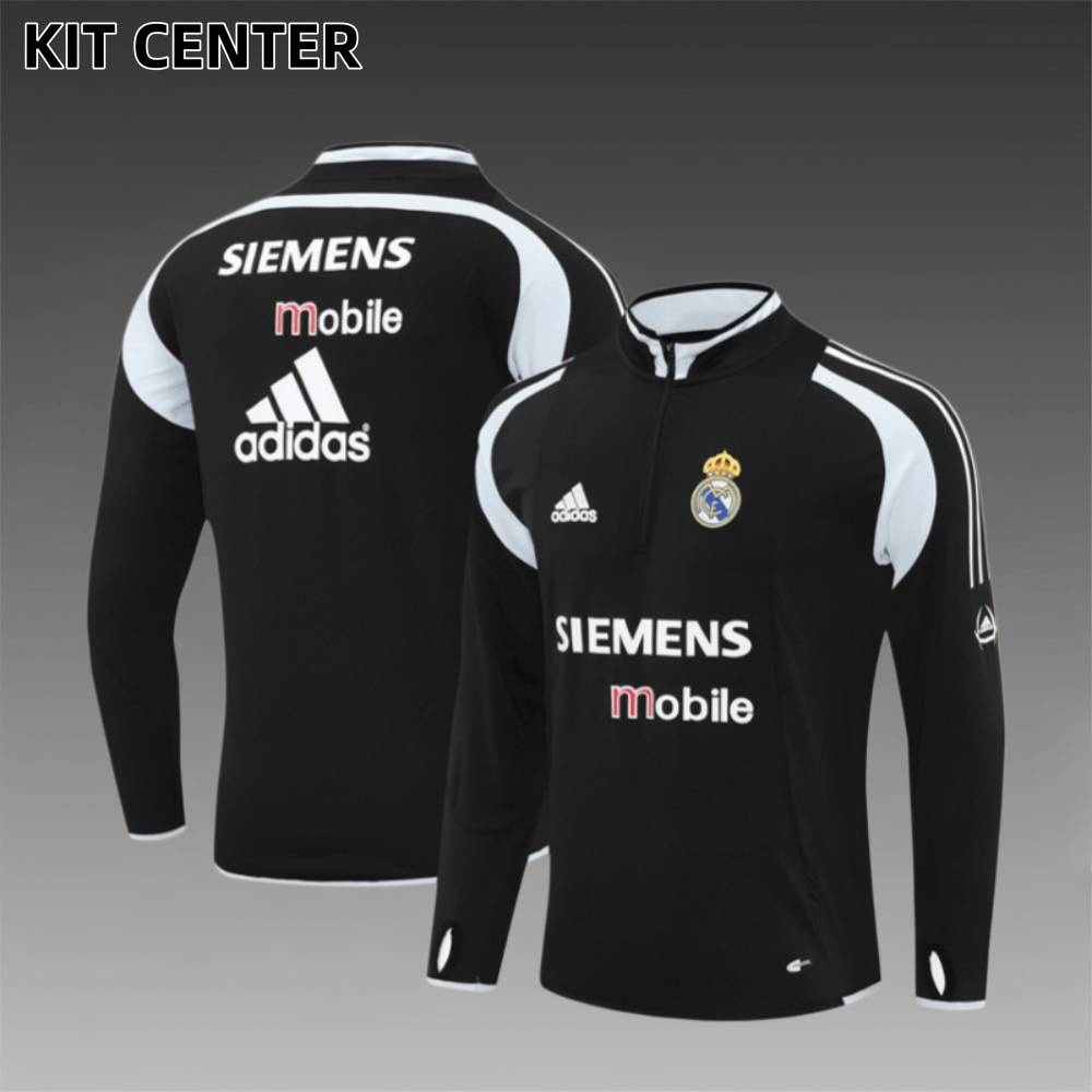 04/05 Real Madrid Retro Training Uniform Long- Sleeve Football Shirt
