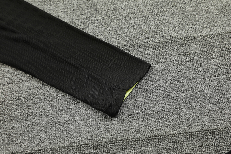 24/25 Liverpool Black paired with yellow Half Zip Training Kit (Adult Kids Kit)