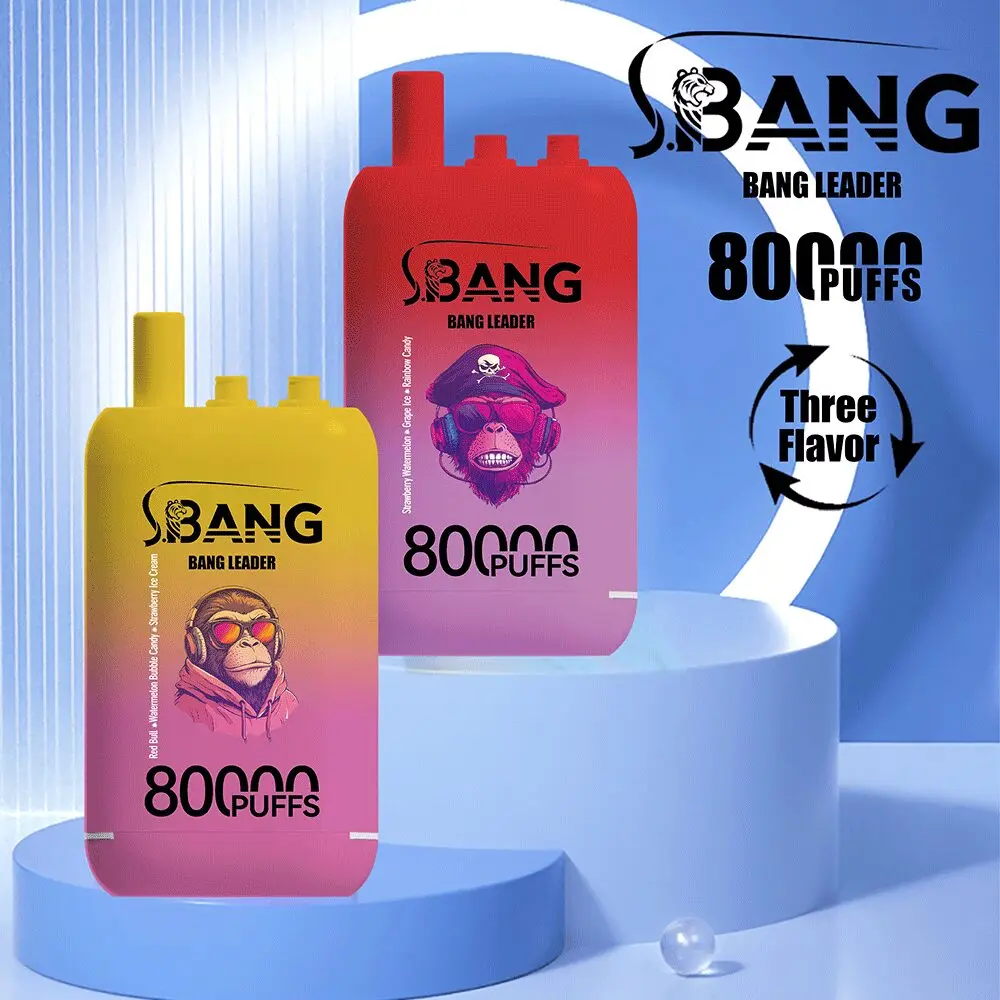 Bang Leader 80000 80K Puffs 3 in 1 Flavors Newest Original Rechargeable Disposable Vape