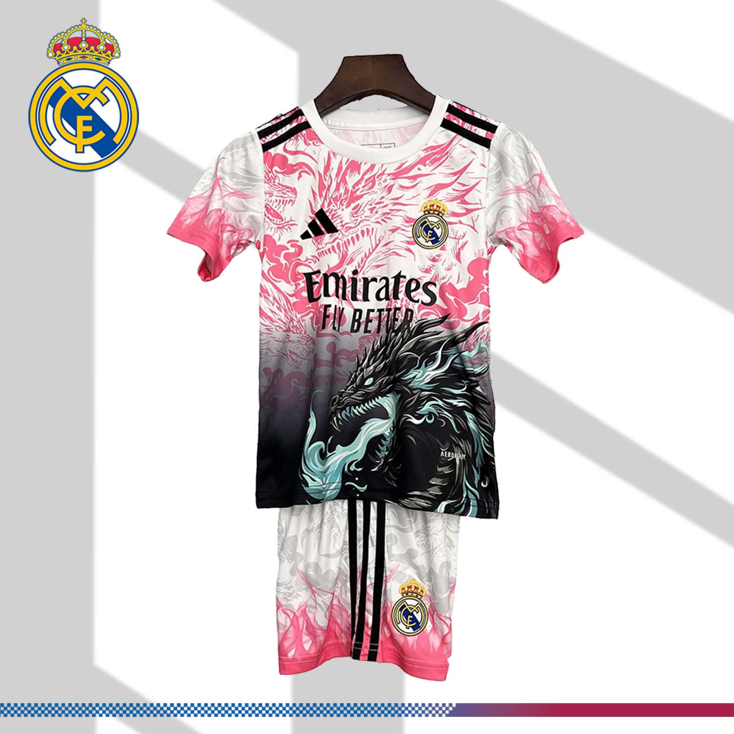 2025/2026 Real Madrid Special Edition Kids Kit (Kids Kit socks)