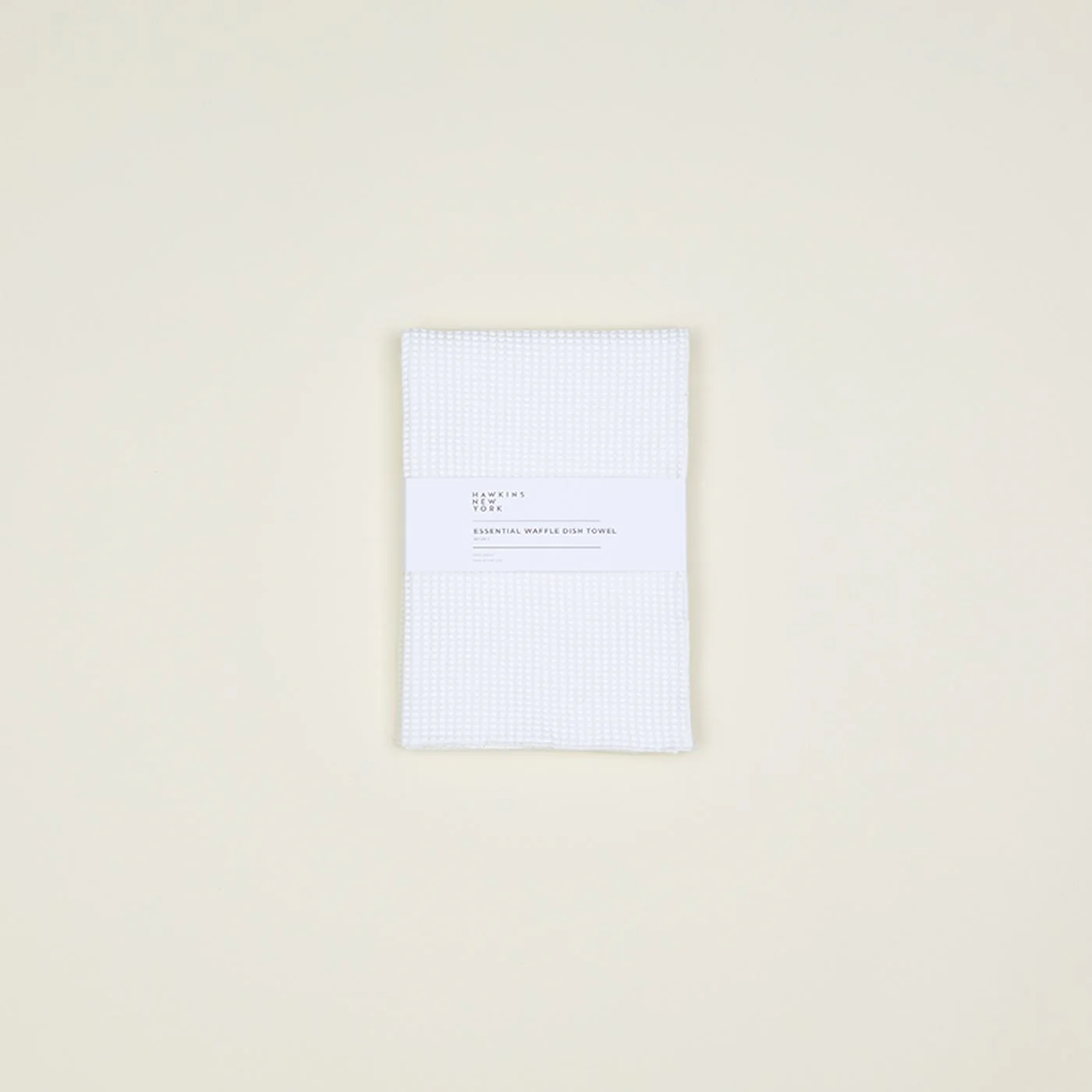 Essential Waffle Dish Towel - Ivory/White