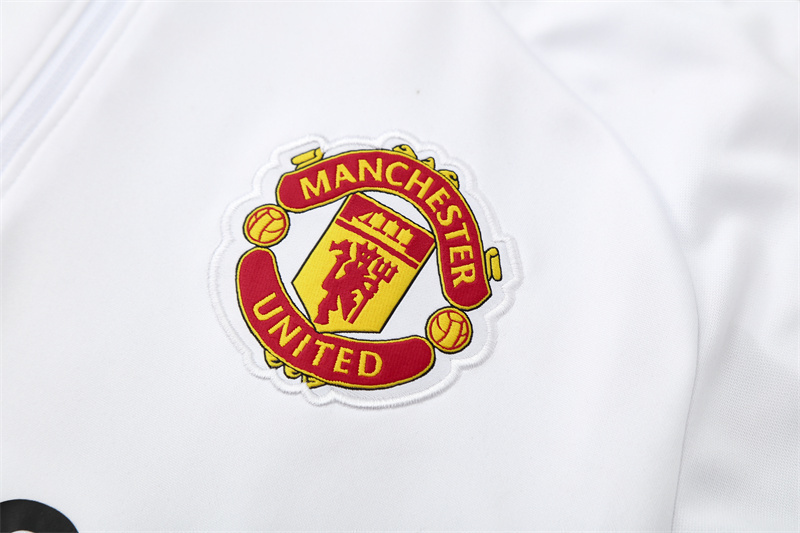 25/26 Manchester United white Half Zip Training Kit (Adult Kids Kit)