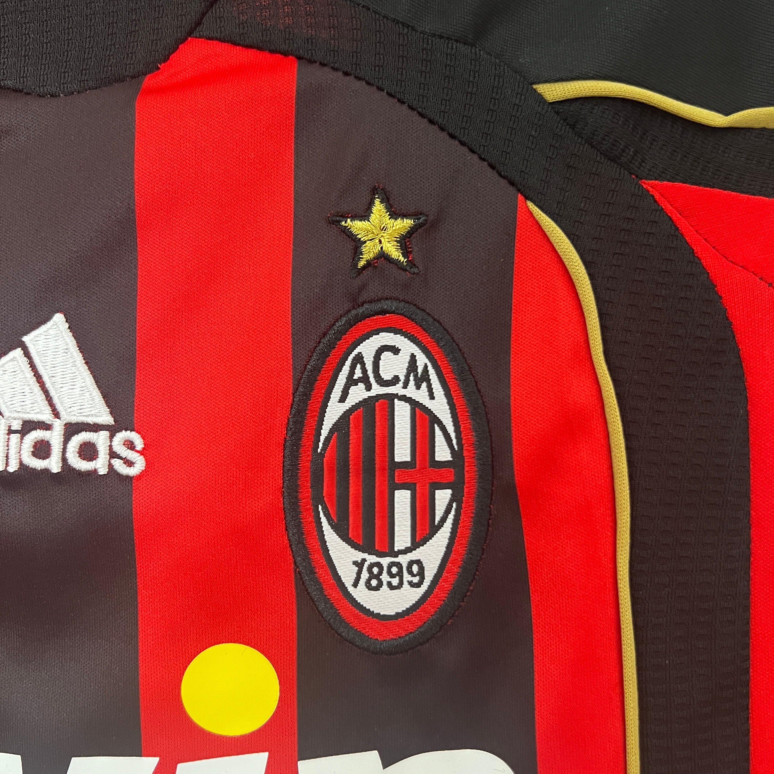 2006/2007 AC Milan Home Retro Football Jersey (Kids Kit)