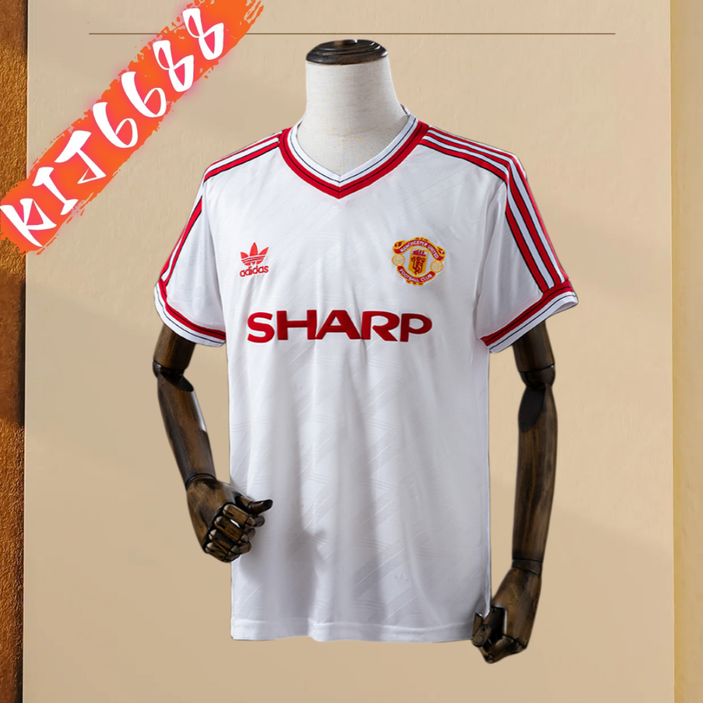 86/88Manchester United Away  retro football shirt