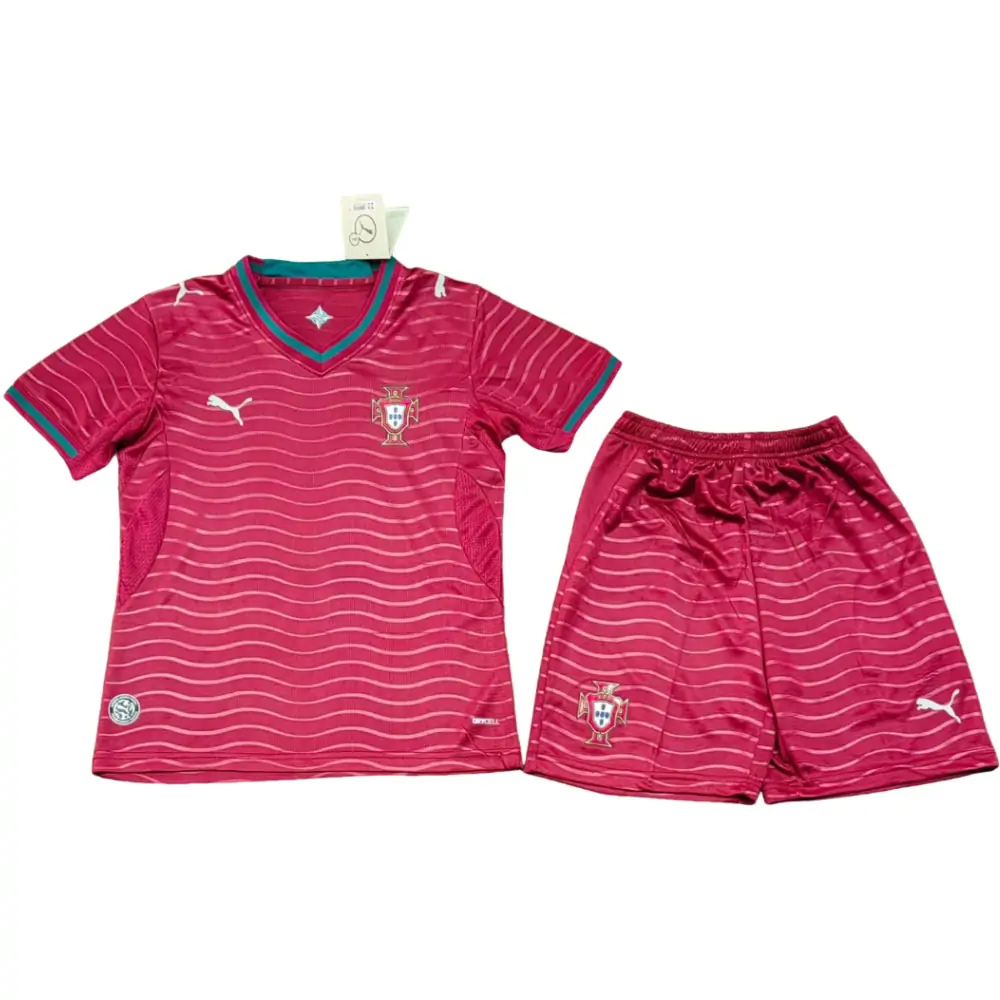 2026 World Cup Portugal Home Jersey Children's Set - Fans Edition