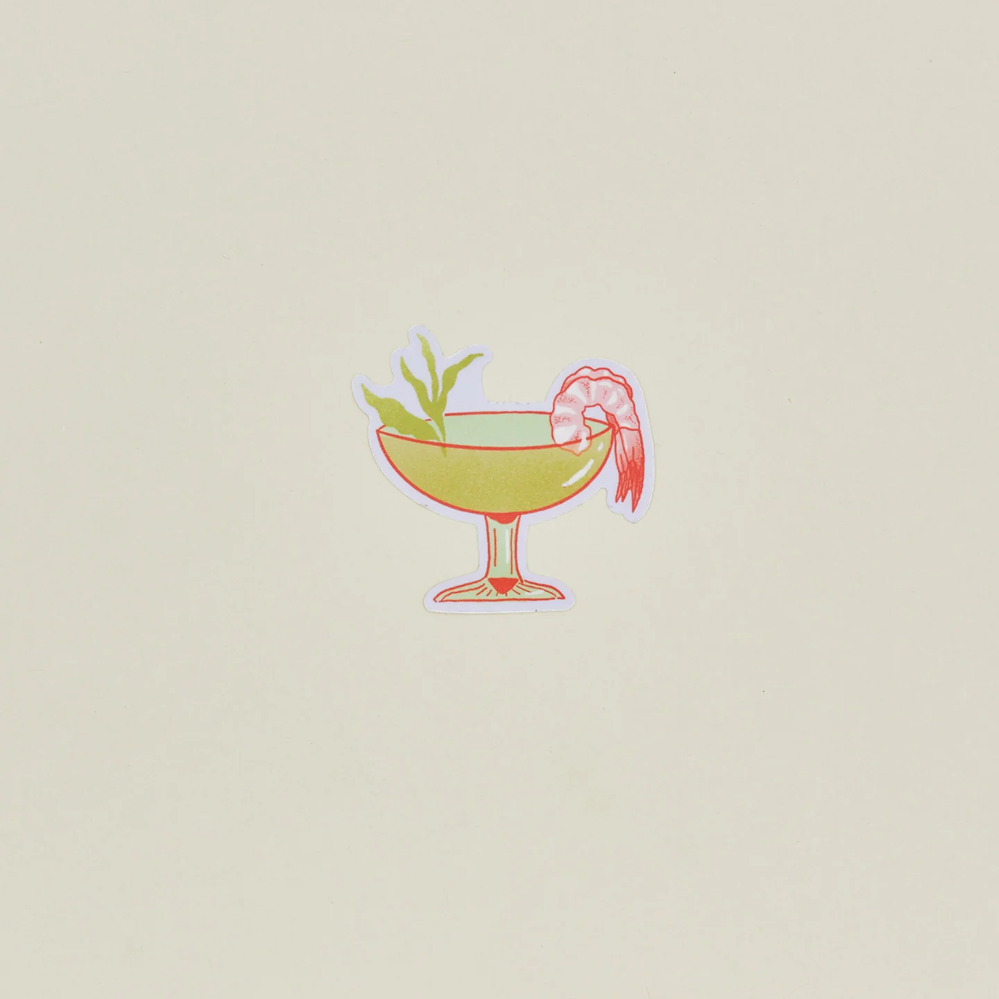 Shrimp Cocktail Vinyl Sticker