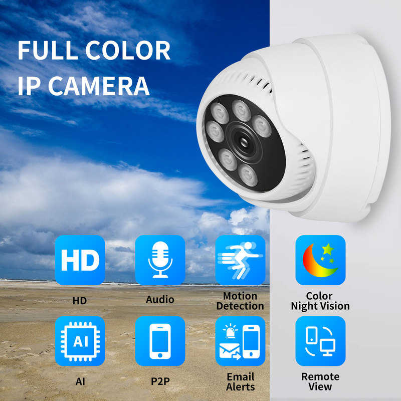 4K 8MP 5MP 4MP NT98566+SC8239 Full Color Night Vision IP Ceiling Dome Camera ONVIF XMEYE iCSee P2P Indoor Security Surveillance