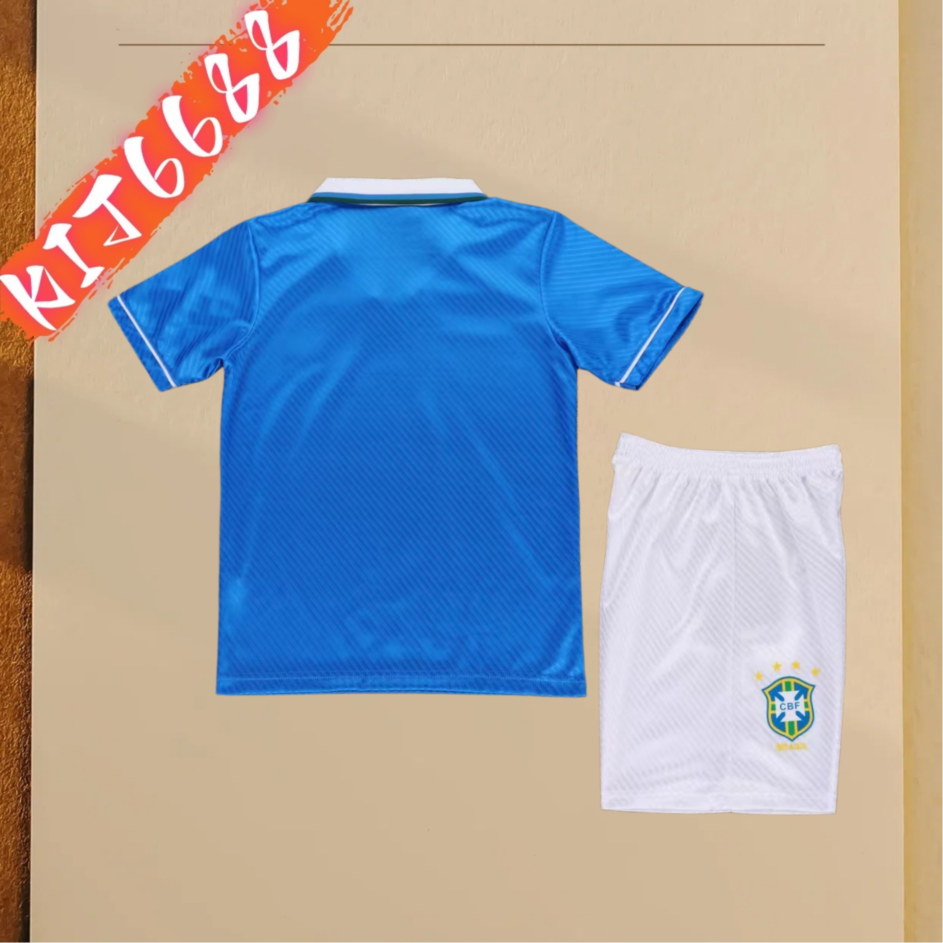 1996 Brazil Away Retro Kids Kit