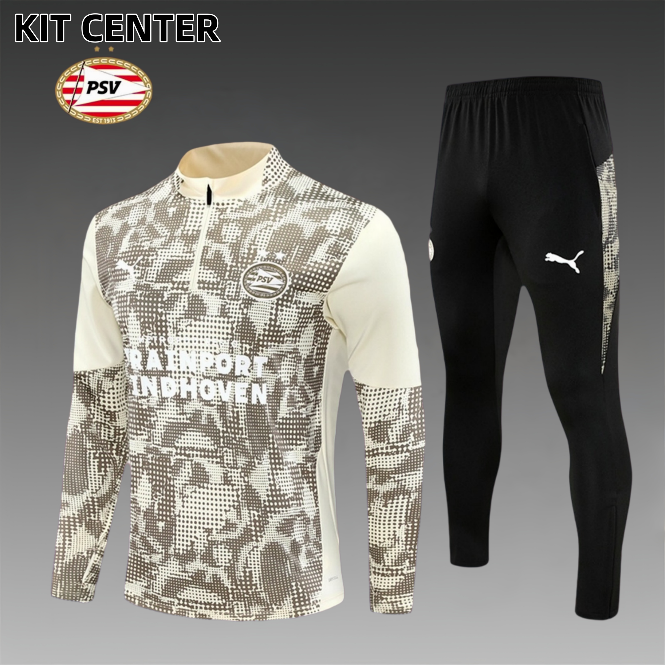 2025/2026 PSV Eindhoven Adult Half Zip Training Suit (Adult Kit)